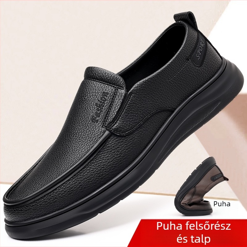 Alkalmi, lusta vezetési cipők, új férfi cipők, lélegző, puha talpú férfi alkalmi cipők, férfi középkorú és idős üzleti apa cipők