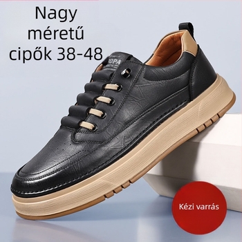 2025 őszi új puha bőr férfi cipők határokon átnyúló puha talpú divatos sokoldalú mindennapi alkalmi bőr cipők sportcipők nagykereskedelem