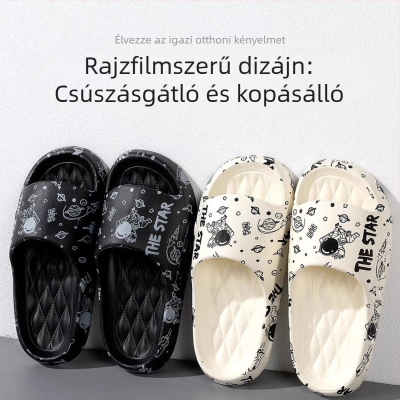 Lépésről lépésre érzés szandálok és papucsok férfi nyári kültéri beltéri háztartási papucs fürdőszobai fürdő csúszásmentes eva szandálok és papucsok női