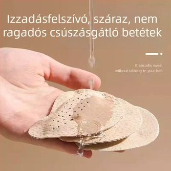 Szandálok Talpbetétek, Magassarkúak, Lábfej elülső részei, Speciális csúszásgátló betétek izzadó lábakra, Öntapadós, Láthatatlan, Fáradásmentes Lábbetét, Szuper Puha