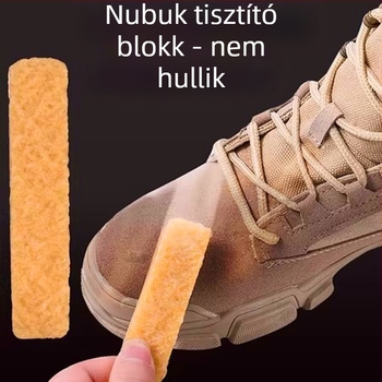 Eredeti Jiefu Shi velúr folteltávolító kendő velúr hótaposókhoz, szarvasbőr tisztító kendő, radír fehér cipőkhöz