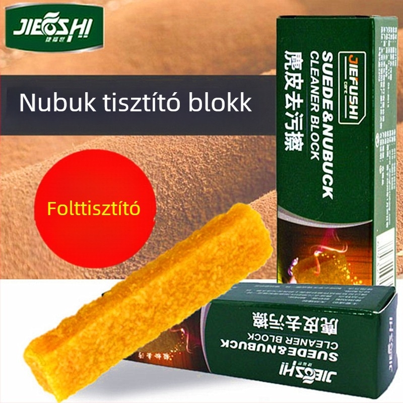 Eredeti Jiefu Shi velúr folteltávolító kendő velúr hótaposókhoz, szarvasbőr tisztító kendő, radír fehér cipőkhöz