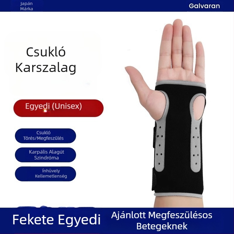 Galvaran csukló rándulás ínhüvely fájdalom rögzítő törés védőfelszerelés rehabilitáció férfi és női kesztyű ízületi ortézis