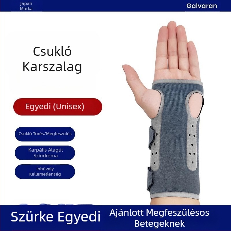 Galvaran csukló rándulás ínhüvely fájdalom rögzítő törés védőfelszerelés rehabilitáció férfi és női kesztyű ízületi ortézis