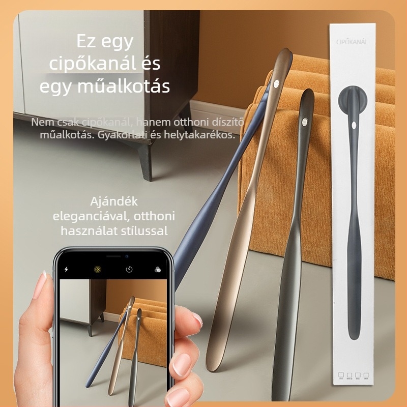 Meghosszabbított mágneses cipőkanál a hajlás nélküli cipőviseléshez, cipőemelő idősek és terhes nők számára, határokon átnyúló, csúcskategóriás műanyag cipőszedő és cipőkanál