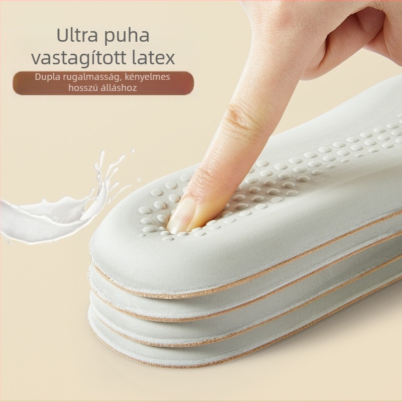 Valódi marhabőr latex talpbetét, szuper puha, tartós, fájdalommentes, férfi, izzadságelnyelő, szagmentes, sport, ütéselnyelő érzés, nyári, női, lélegző