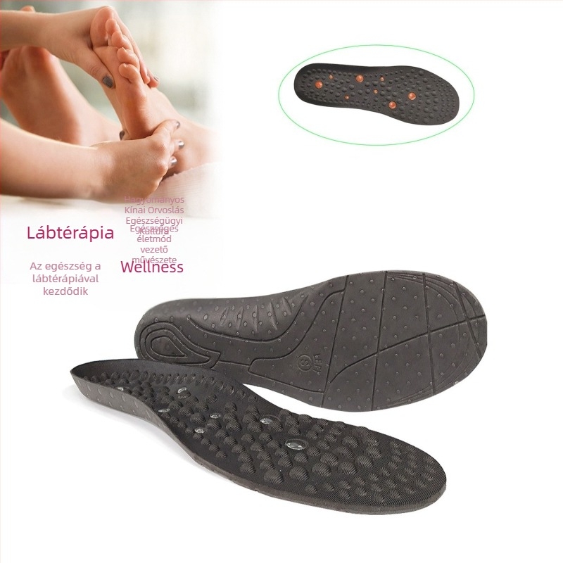 Átlátszó mágneses talpbetét Férfi lélegző talpbetét Futó sportok ütéselnyelő masszázs talpbetét Női állítható mágneses terápiás talpbetét