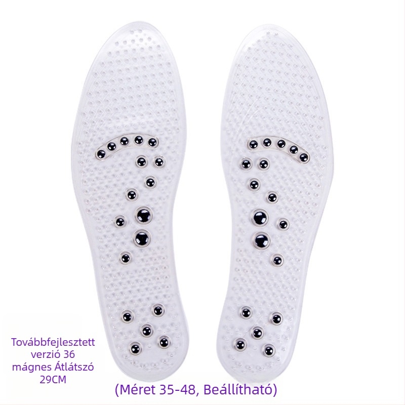 Rázza fel a hangot gyorsan kézzel, élőben egy gyári generációs 8 mágneses mágneses talpbetét, mágneses masszázs talpbetét, szilikon, légáteresztő