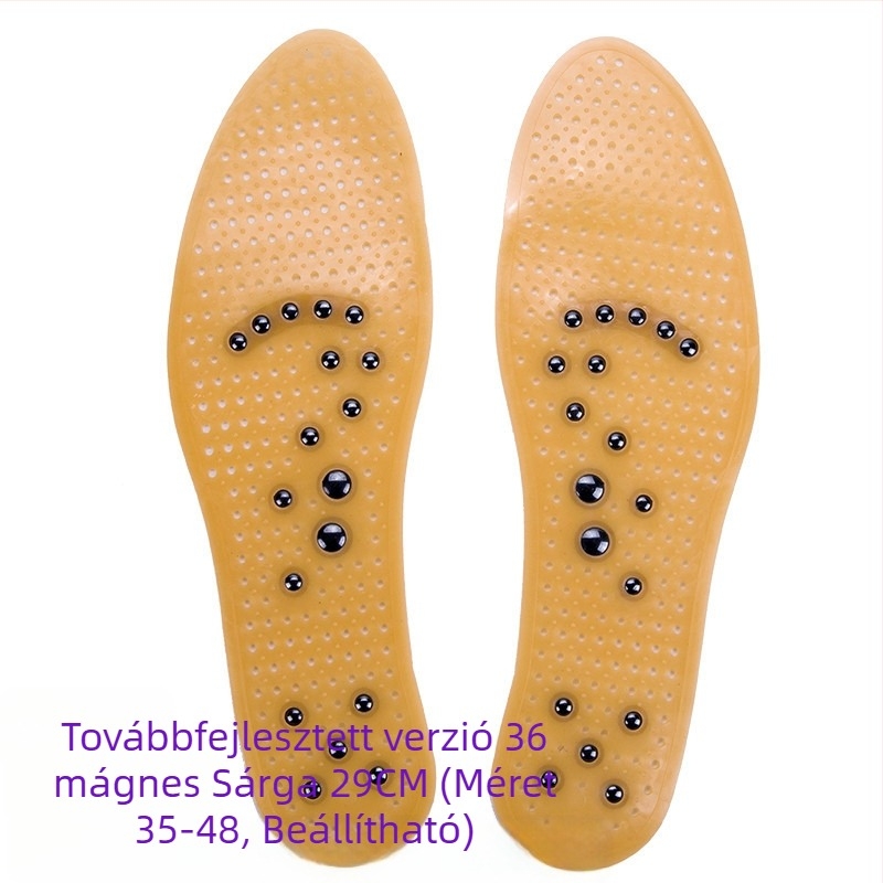 Rázza fel a hangot gyorsan kézzel, élőben egy gyári generációs 8 mágneses mágneses talpbetét, mágneses masszázs talpbetét, szilikon, légáteresztő