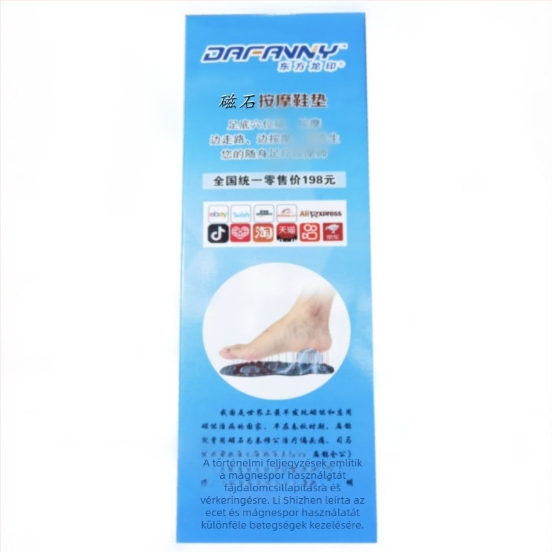 Rázza fel a hangot gyorsan kézzel, élőben egy gyári generációs 8 mágneses mágneses talpbetét, mágneses masszázs talpbetét, szilikon, légáteresztő