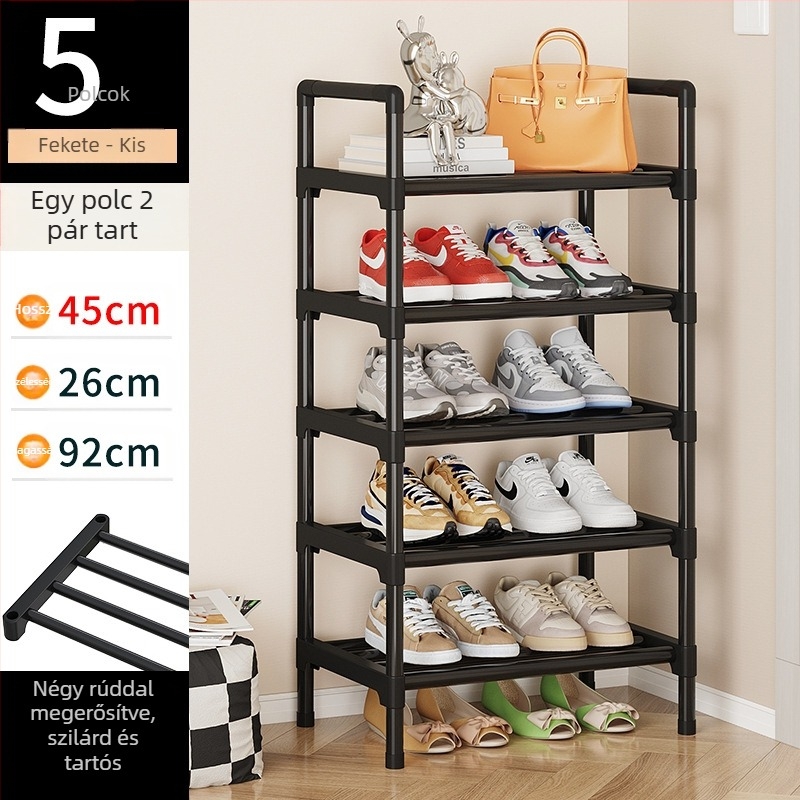 Cipőtartó egyszerű ajtó otthon beltéri tároló műtárgy kicsi keskeny bérház cipőszekrény kollégium többrétegű helytakarékos