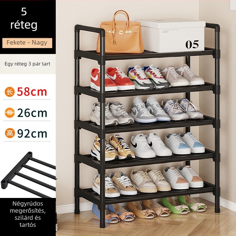 Cipőtartó egyszerű ajtó otthon beltéri tároló műtárgy kicsi keskeny bérház cipőszekrény kollégium többrétegű helytakarékos