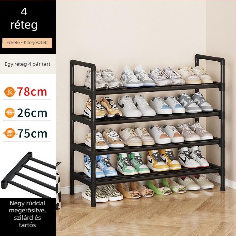 Cipőtartó egyszerű ajtó otthon beltéri tároló műtárgy kicsi keskeny bérház cipőszekrény kollégium többrétegű helytakarékos