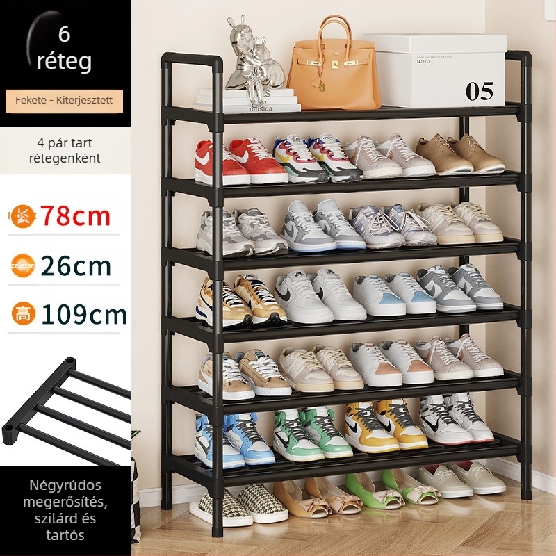 Cipőtartó egyszerű ajtó otthon beltéri tároló műtárgy kicsi keskeny bérház cipőszekrény kollégium többrétegű helytakarékos