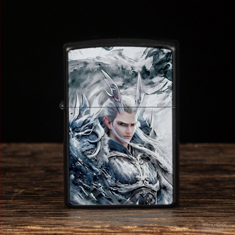 Nezha perifériás kerozin öngyújtó retró kreatív kis ajándék fém szélálló klasszikus stílusú öngyújtó