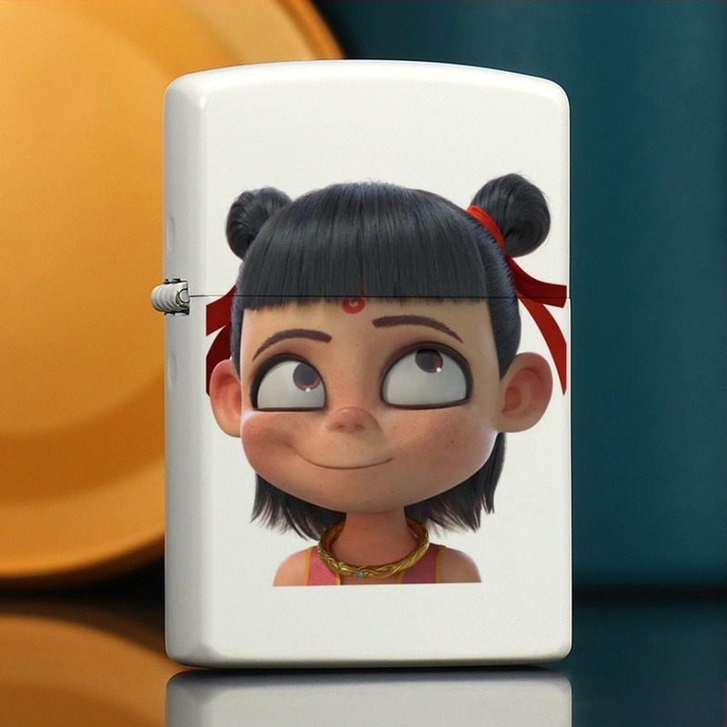 Nezha perifériás kerozin öngyújtó retró kreatív kis ajándék fém szélálló klasszikus stílusú öngyújtó