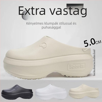 2024-es új platformos, magas sarkú szandál, női nyári, külső viselet, növekvő EVA félpapucs, sportszandál, határokon átnyúló internetes híresség