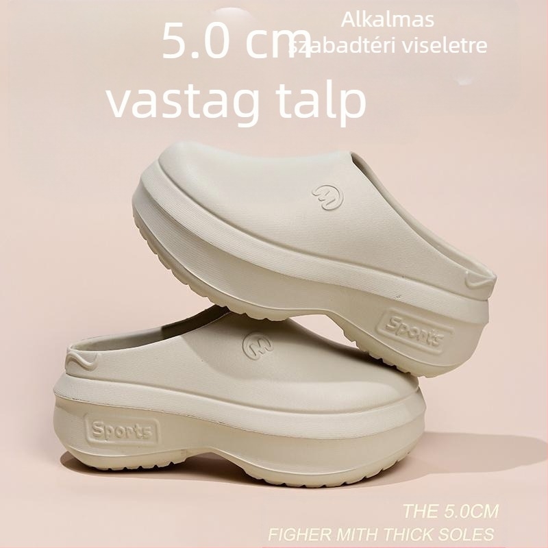 2024-es új platformos, magas sarkú szandál, női nyári, külső viselet, növekvő EVA félpapucs, sportszandál, határokon átnyúló internetes híresség