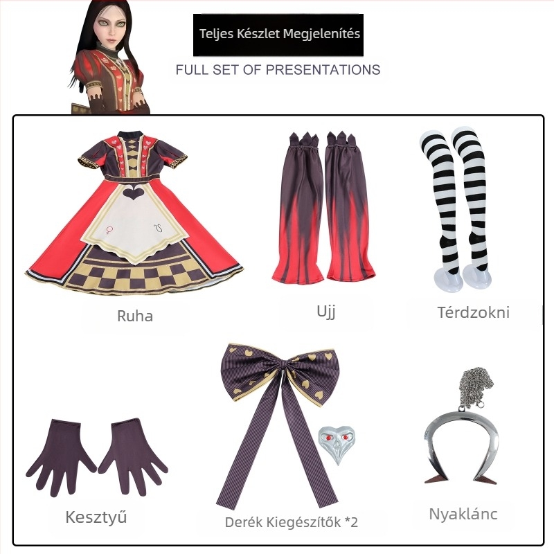 Külkereskedelem, határokon átnyúló amerikai tévésorozat, Alice őrült visszatérése, cosplay ruházat, Alice, szobalány, udvari jelmez, cosplay