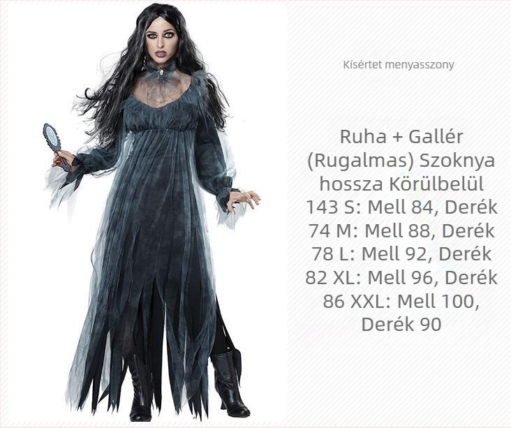 Halloween jelmez, mert öltöny, vámpír, boszorkány, ördög, jelmez, vámpír, cosplay, jelmez, ruha