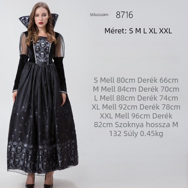 Halloween jelmez, mert öltöny, vámpír, boszorkány, ördög, jelmez, vámpír, cosplay, jelmez, ruha