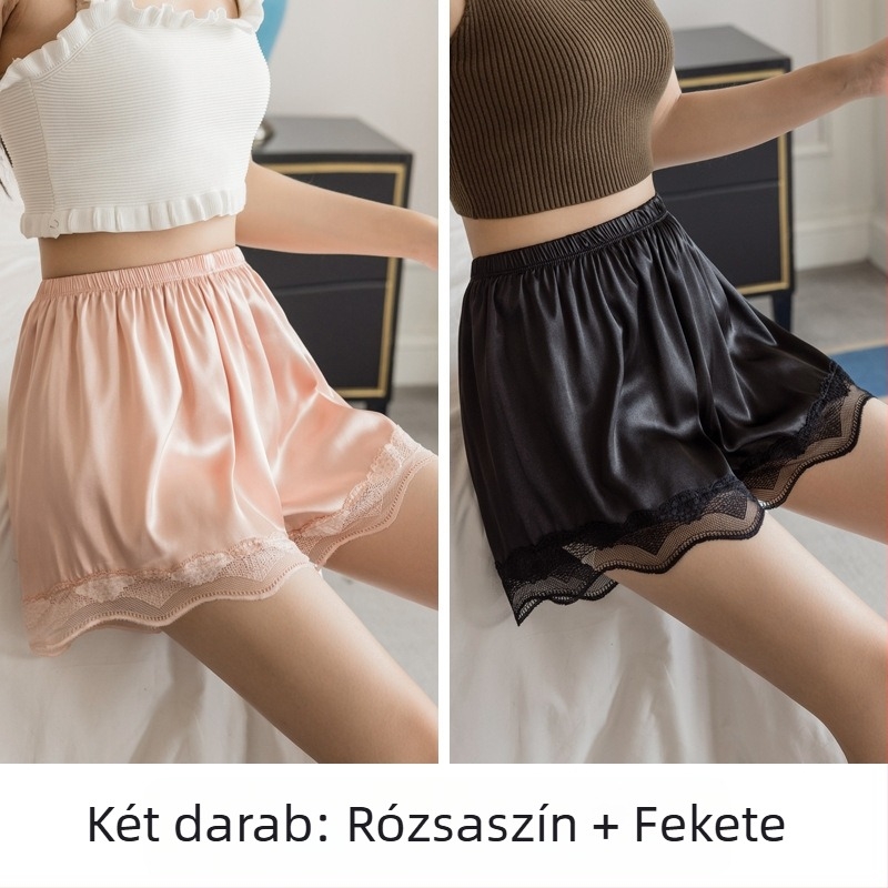 Női nyári hárompontos biztonsági nadrág, otthoni viselet, kültéri, hullámos, csipkés, futásgátló, könnyű, nem göndörödő, vékony szárú, nagykereskedelmi V3