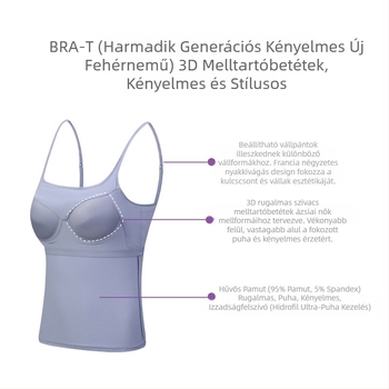 Tavaszi és őszi új fésült pamut hosszú női trikó Kosaras, mellkasbetéttel ellátott trikó női nyári