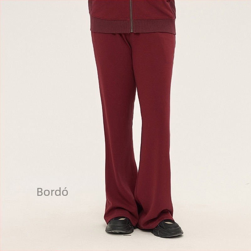 Női melegítőnadrág Lanjing modál tavaszi és őszi koreai stílusú karcsúsító nadrág, testhez simuló, üreges, meleg, hőtároló, bő szárú nadrág