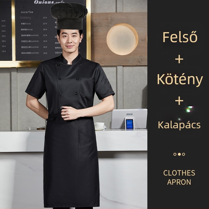 Trágya hozzáadása a szakácsruhák növeléséhez ősszel és télen, vastag, hosszú ujjú vendéglátóipari konyhában, extra nagy méret, 300 kg-os téli