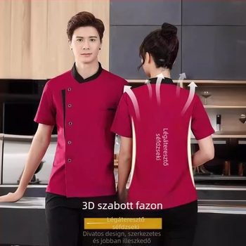 Konyha Konyha éttermi szakács munkaruha férfi és női hosszú ujjú rövid ujjú szállodai menzai éttermi szakácsruha tavaszi és őszi nyári