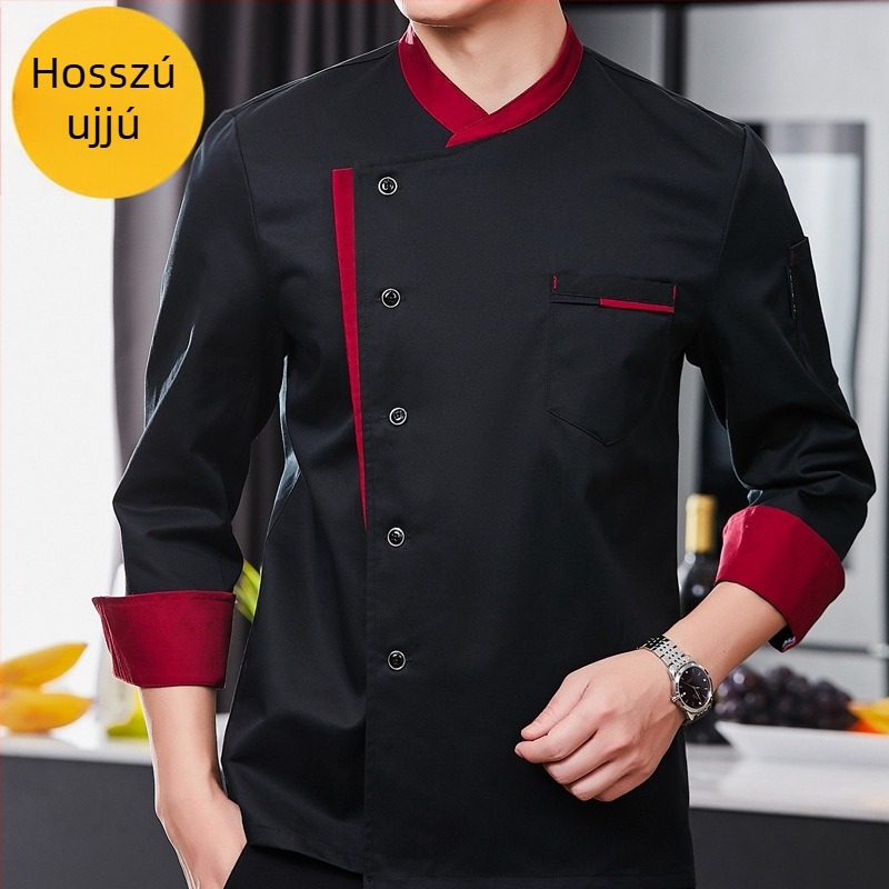 Konyha Konyha éttermi szakács munkaruha férfi és női hosszú ujjú rövid ujjú szállodai menzai éttermi szakácsruha tavaszi és őszi nyári