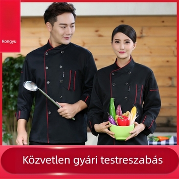 Catering szakácsruházat Rövid ujjú férfi és női éttermi étterem szállodai konyhai szakács munkaruha nyári nyári ruhák