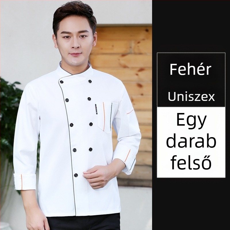 Catering szakácsruházat Rövid ujjú férfi és női éttermi étterem szállodai konyhai szakács munkaruha nyári nyári ruhák