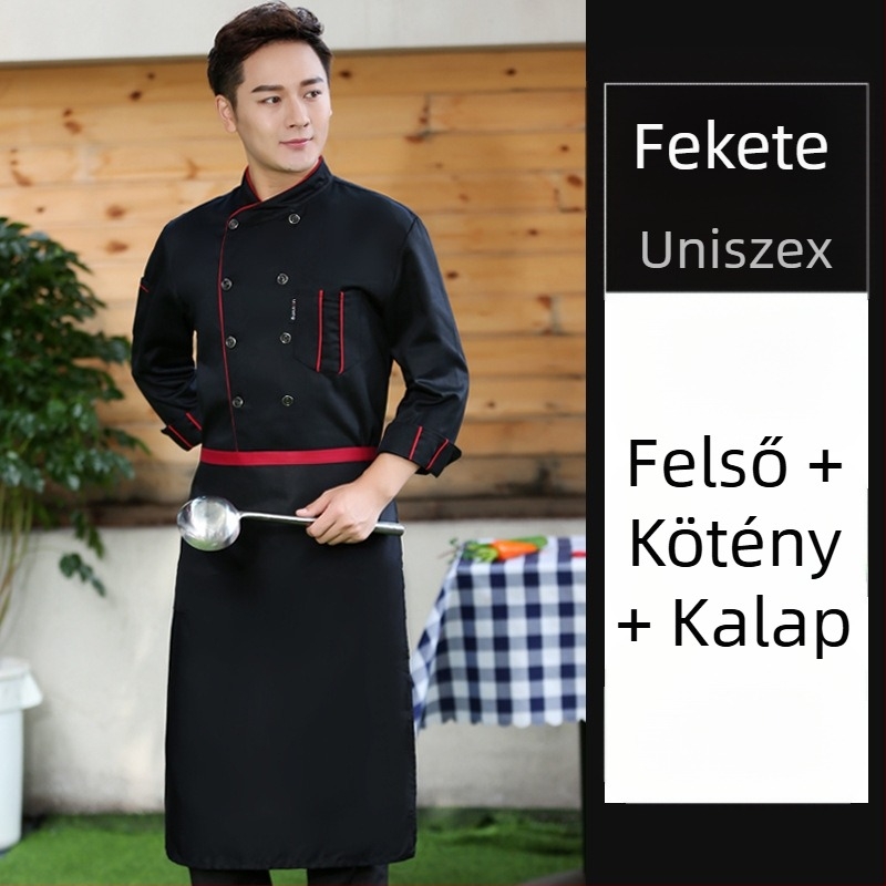 Catering szakácsruházat Rövid ujjú férfi és női éttermi étterem szállodai konyhai szakács munkaruha nyári nyári ruhák