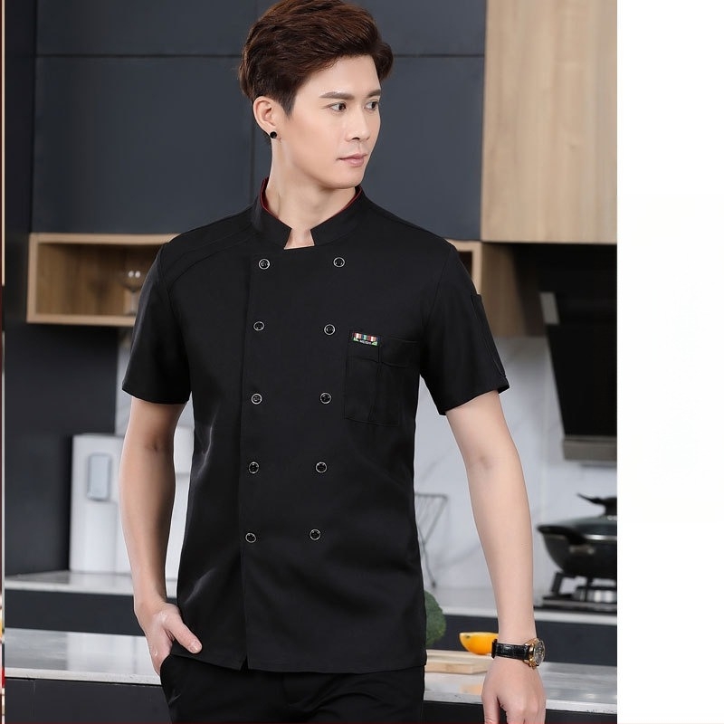 Férfi szakács munkaruhák, Ősz és Tél, Western szállodai ételek, Vastagított, Hosszú ujjú konyhába, Nyári szakácsruhák, Rövid ujjú szakácsruhák