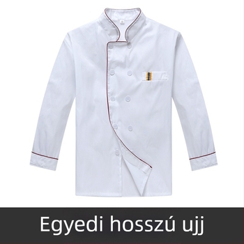 Férfi szakács munkaruha, rövid ujjú, nyári, lélegző vendéglátóipari ruházat, hosszú ujjú, plus size menzai konyhai ruházat