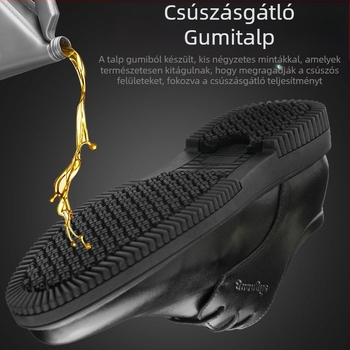 Konyhai cipők, szakácscipők, férfi csúszásmentes, vízálló és olajálló munkacipők, szállodai olajálló és kopásálló bőrcipők, női lábvédelem