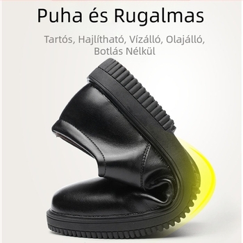 Konyhai cipők, szakácscipők, férfi csúszásmentes, vízálló és olajálló munkacipők, szállodai olajálló és kopásálló bőrcipők, női lábvédelem