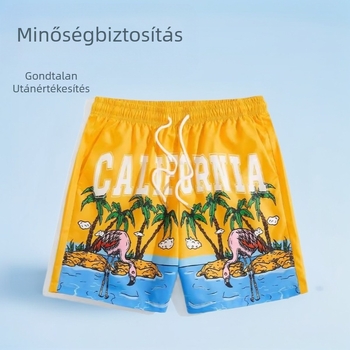 Határokon átnyúló új hálós strandnadrág, alkalmi, férfi 3D digitális nyomtatású, 2024-es robbanások