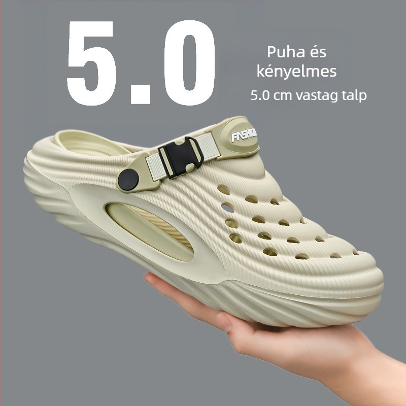 Határokon átnyúló cipők Férfi nyári felsőruházat Strand sport Baotou papucsok Férfi vezetési kettős felhasználású szandálok