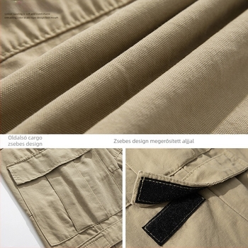 Hanlu férfi vintage munkaruha alkalmi nadrág 2025 tavaszi új laza japán stílusú patchwork dizájn kültéri hosszú nadrág