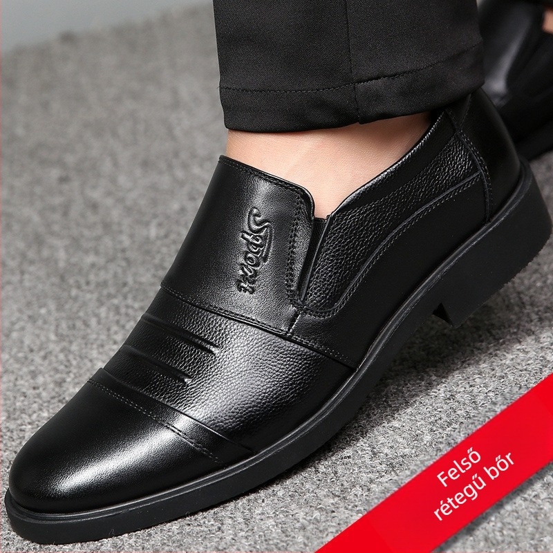 [marhabőr első rétege] tavaszi és őszi bőrcipő férfi üzleti casual lélegző brit formális bőr férfi cipő apacipő férfi