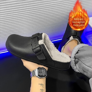 Külkereskedelmi pamut papucsok Férfi téli meleg beltéri férfi Birkenth Baotou otthoni pamut papucsok háztartási egyszerű gyapjú papucsok