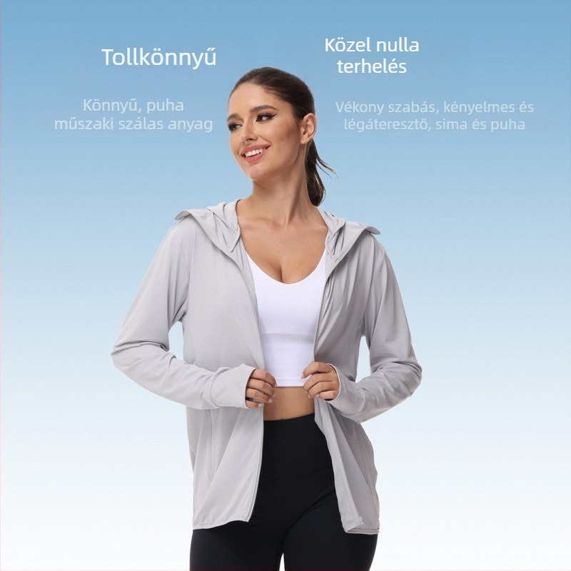 Feltűnő plus size női ruházat 2024 új naptej ruházat női nyári UV-szűrős kötött naptej férfi bőr ruházat