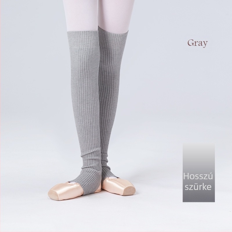 Felnőtt balett tánczokni meleg táncgyakorló zokni szett őszi és téli vastagított kötött hosszú, hidegálló balettvédő