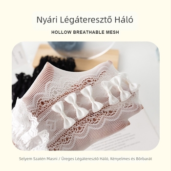 Lányka Lolita Zokni Nyári Vékony Baba Csipkés Zokni Rajzfilm Kulomi Közepes Hosszúságú Zokni Japán Stílusú JK Kölyök Zokni