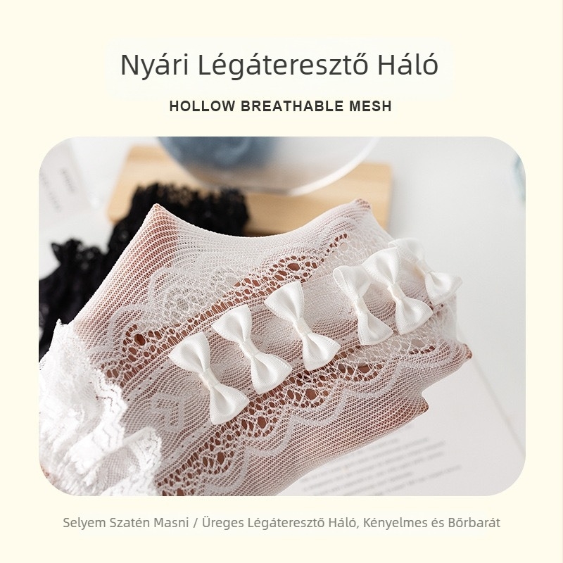 Lányka Lolita Zokni Nyári Vékony Baba Csipkés Zokni Rajzfilm Kulomi Közepes Hosszúságú Zokni Japán Stílusú JK Kölyök Zokni