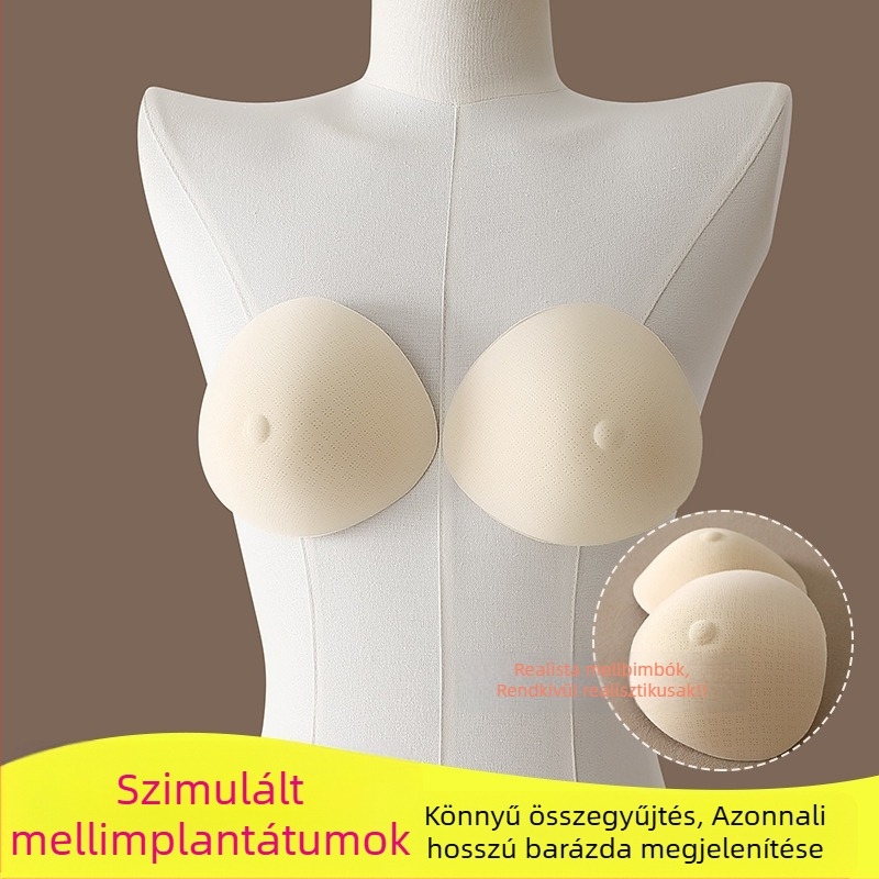 Mellprotézis melltartó masztektómia után, speciális műmelltartó-fehérnemű szimuláció, műmelltartóbetét ragadás nélkül, bal és jobb oldaltól függetlenül