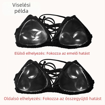 Fürdőruha bikini szilikon mellkasbetét vastagított push-up mellkast feltáró nagy úszómellény kis melltartó női alsónemű párna