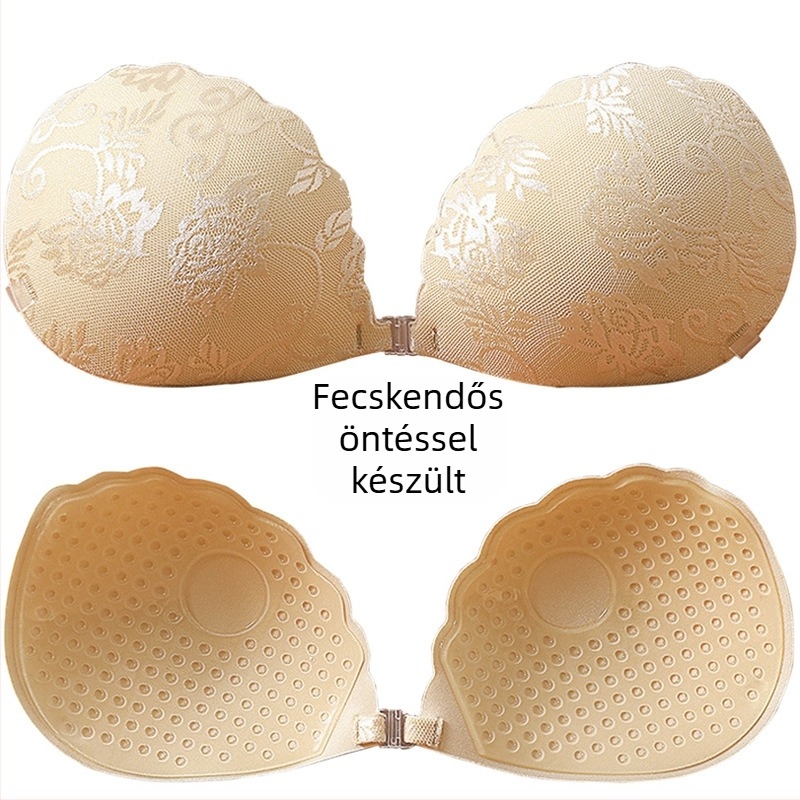 Csipke Kagyló Mellkasi Matrica Női Esküvői Ruhához Push-up Kis Melltartó Vékony Nagy Mellkasú Fehérnemű Nyári Láthatatlan Mell Matrica